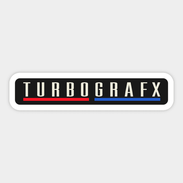 Turbografx Logo Sticker by MalcolmDesigns